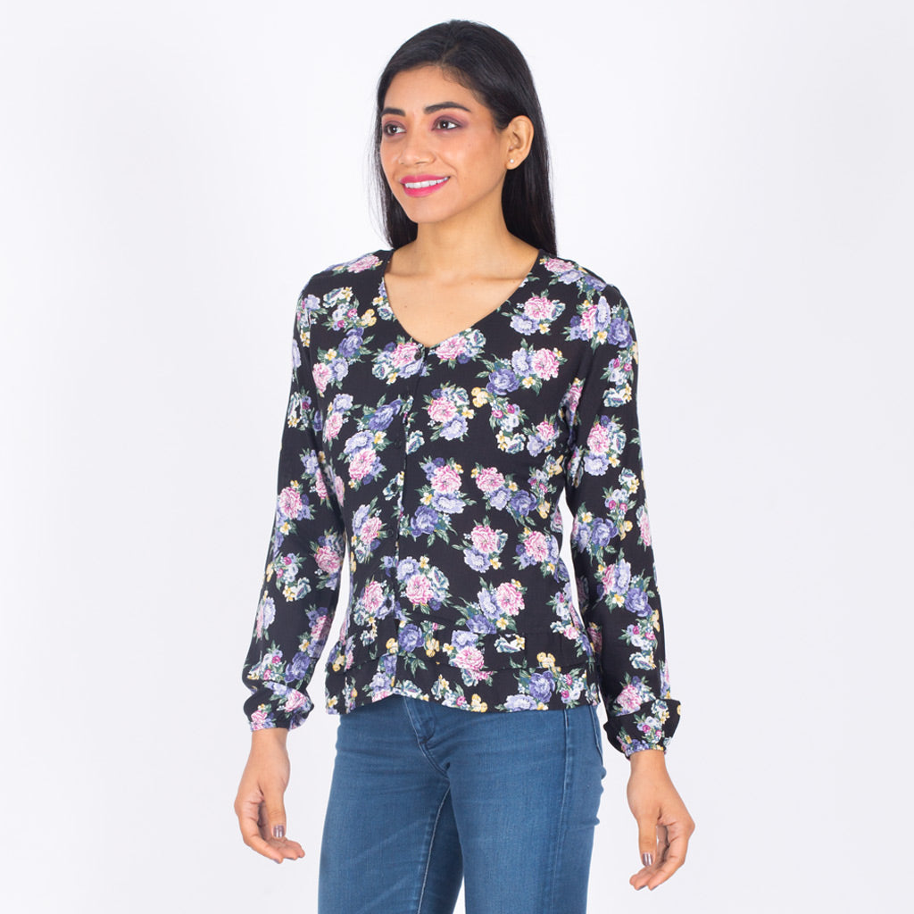 Blusa Ethiopia Manga Larga Mujer