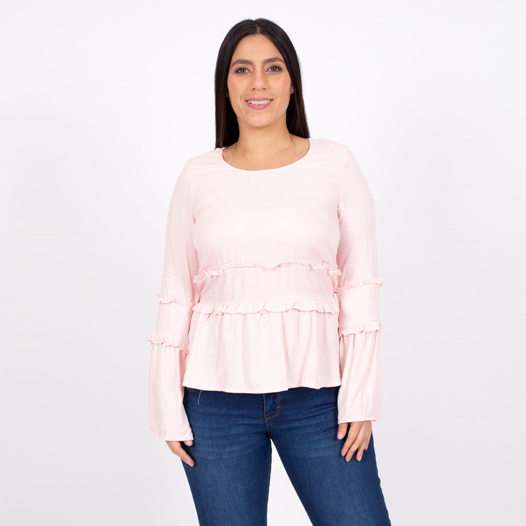 Blusa Ethiopia Rayon Manga Larga Mujer