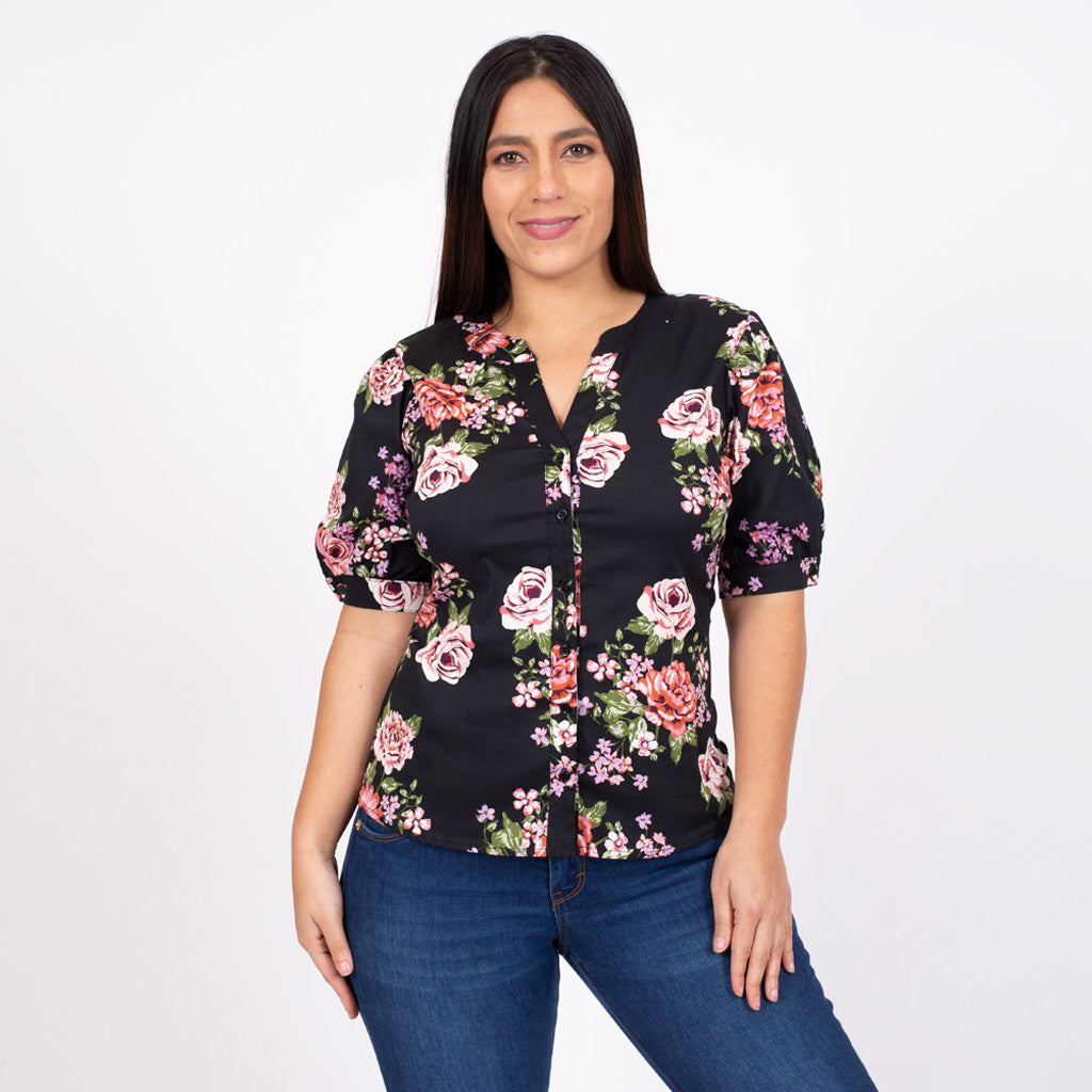 Blusa Ethiopia Manga Corta Mujer