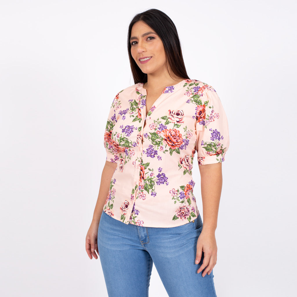 Blusa Ethiopia Manga Corta Mujer
