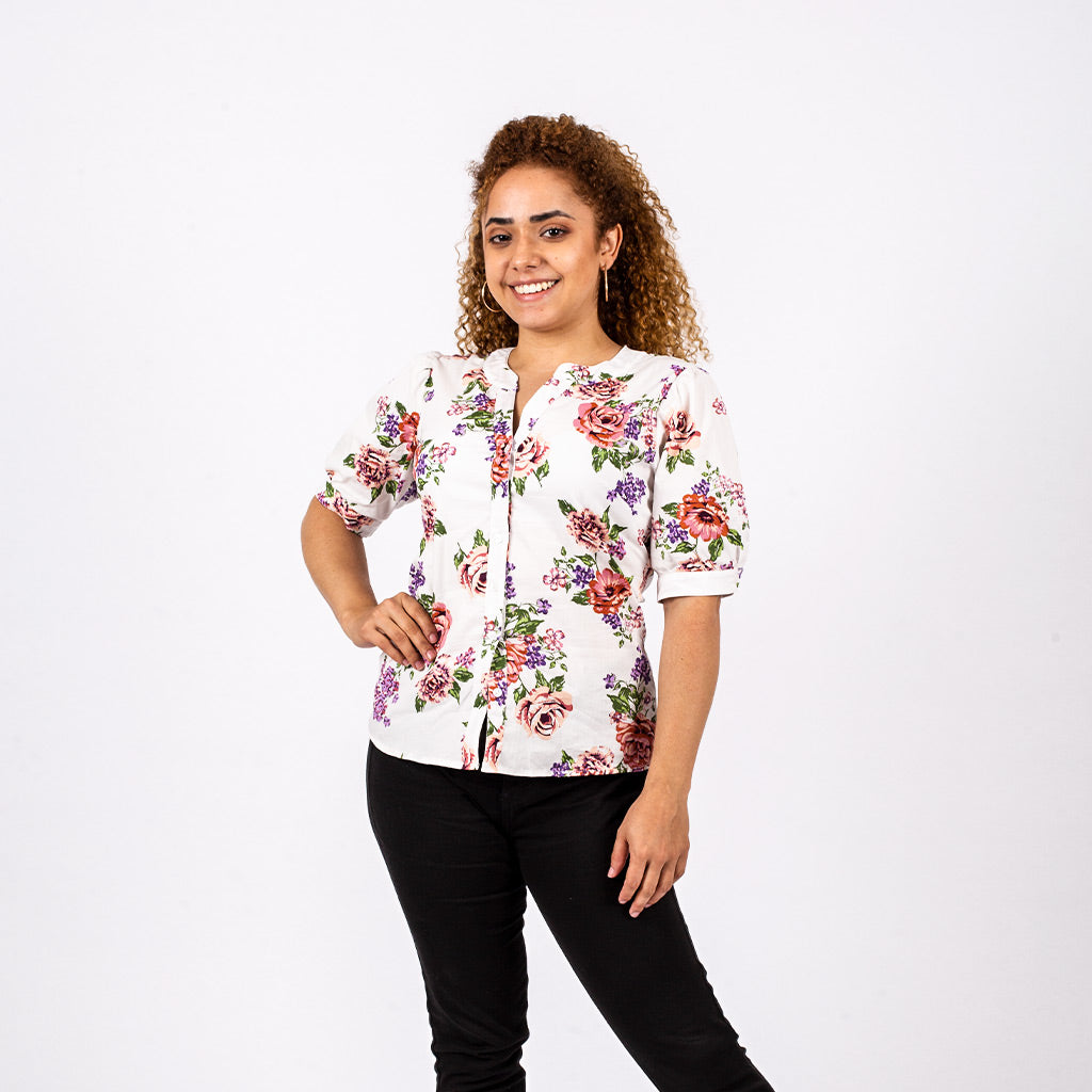 Blusa Ethiopia Manga Corta Mujer