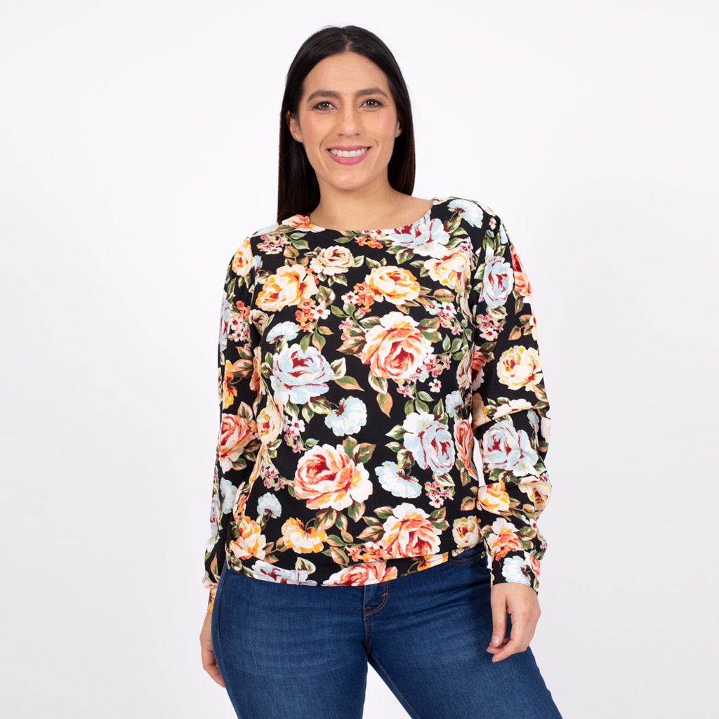 Blusa Ethiopia Manga Larga Mujer