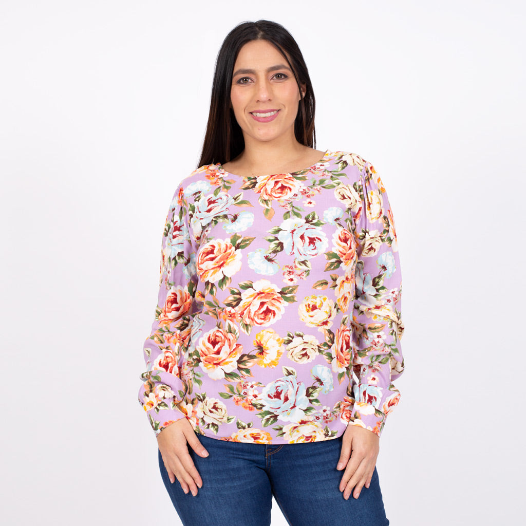 Blusa Ethiopia Manga Larga Mujer