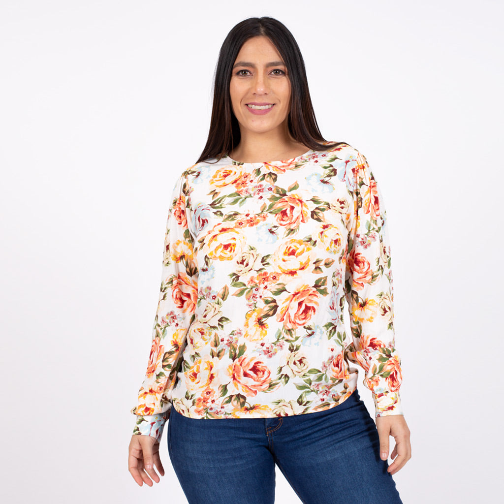 Blusa Ethiopia Manga Larga Mujer