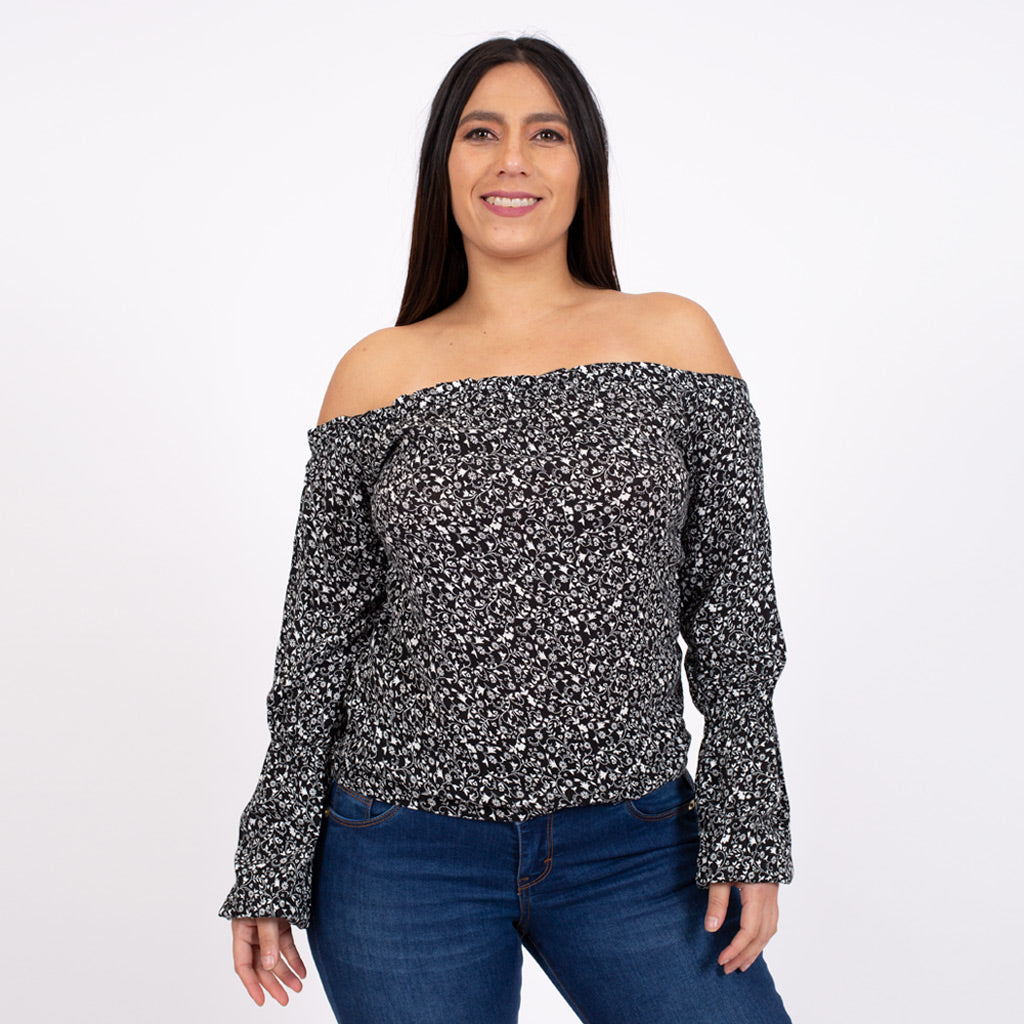 Blusa Ethiopia Manga Larga Mujer