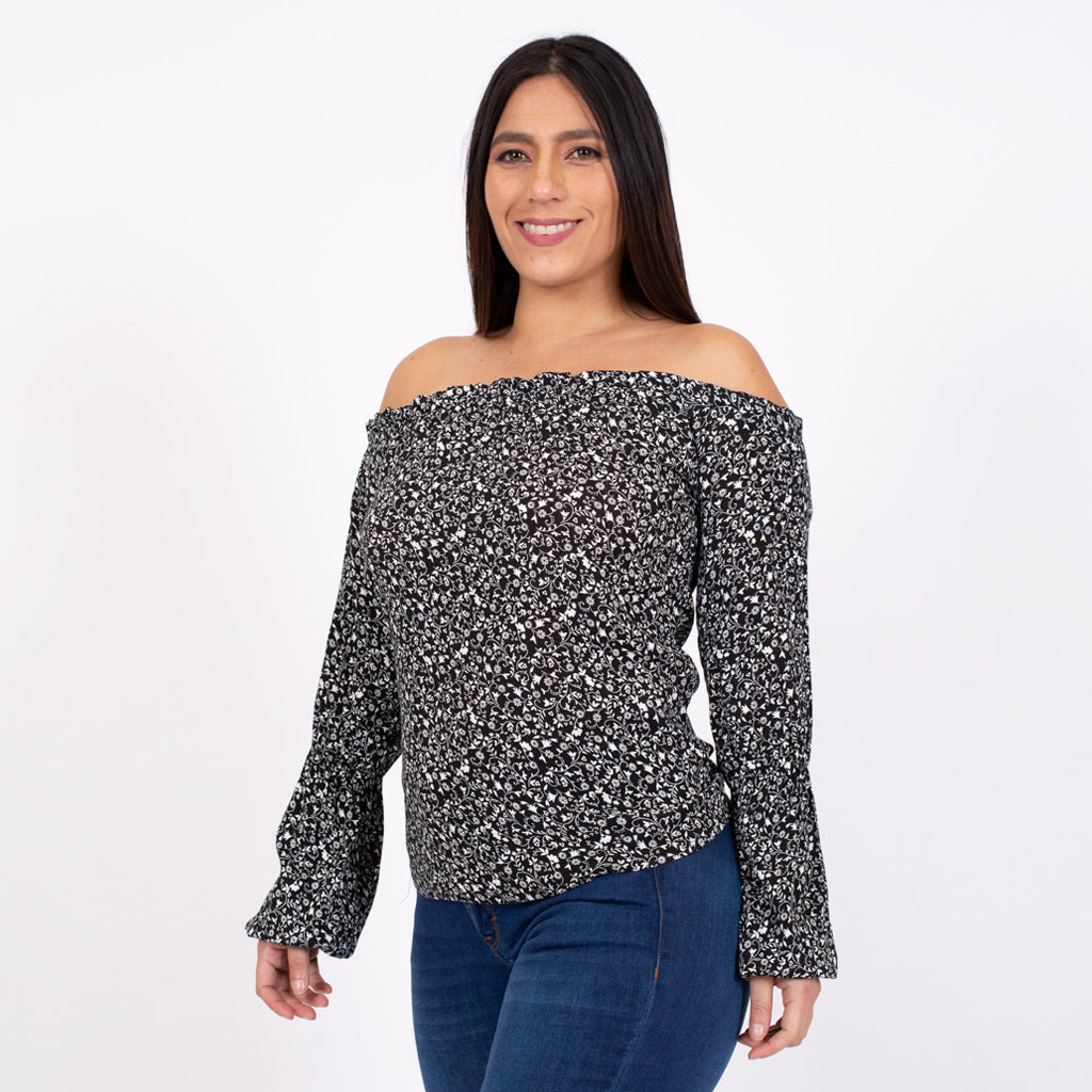 Blusa Ethiopia Manga Larga Mujer