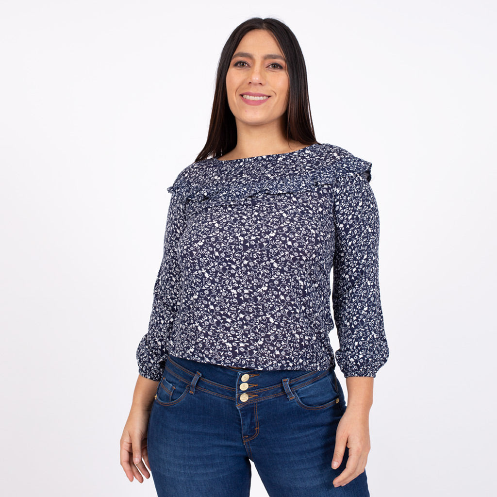 Blusa Ethiopia Manga Larga Mujer