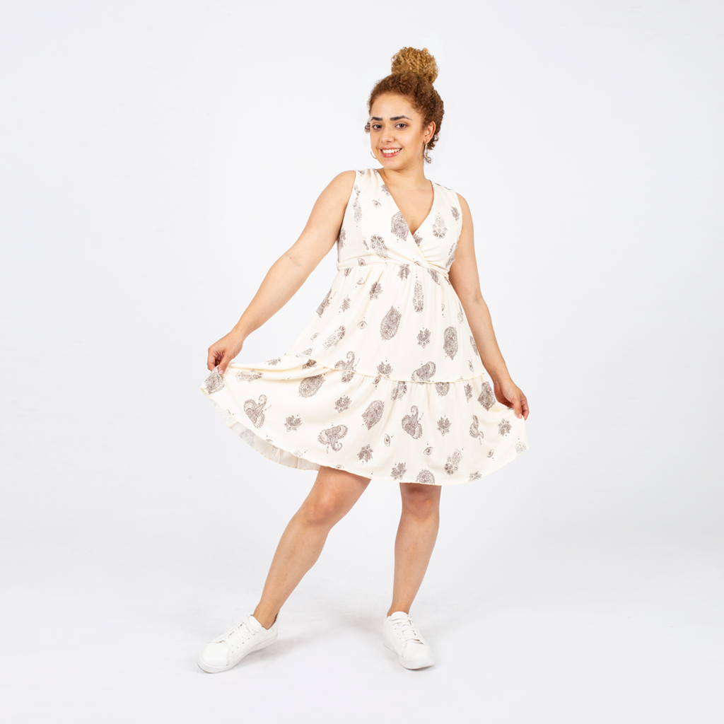 Vestido Ethiopia Viscosa Manga Cero Mujer