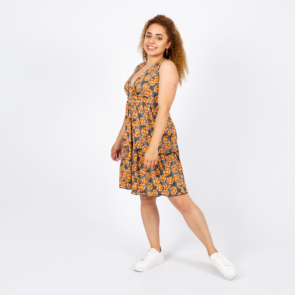 Vestido Ethiopia Viscosa Manga Cero Mujer