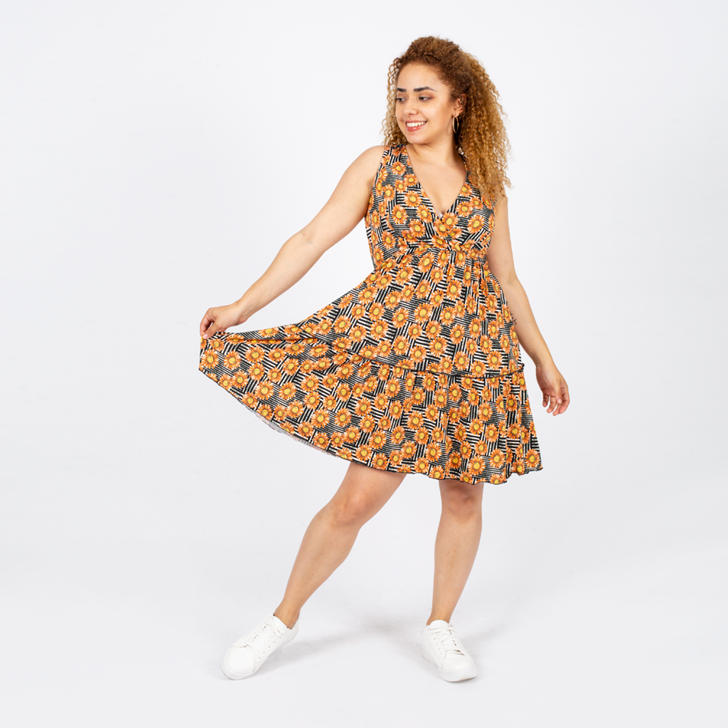 Vestido Ethiopia Viscosa Manga Cero Mujer