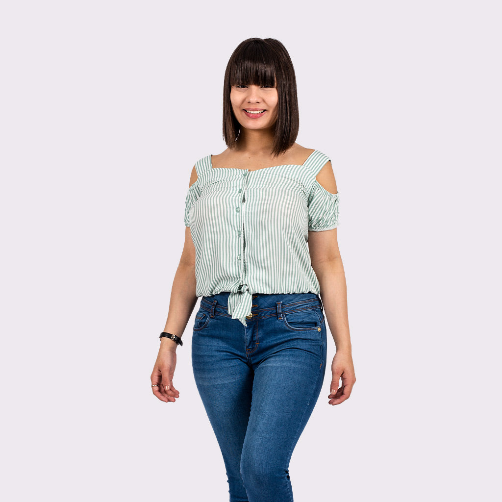 Blusa Ethiopia Manga Corta Mujer