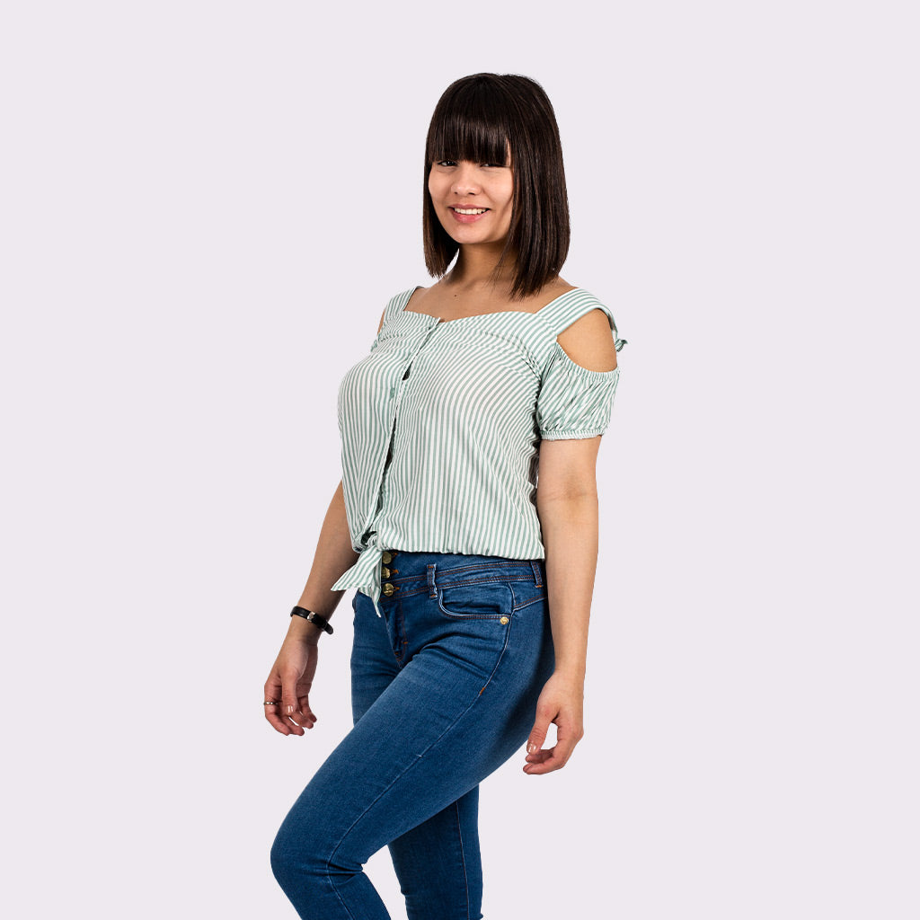 Blusa Ethiopia Manga Corta Mujer