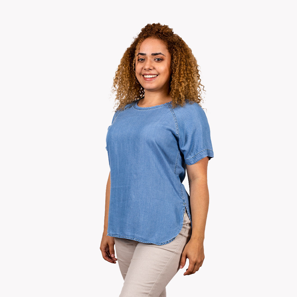 Blusa Ethiopia Manga Corta Mujer - 2x S/55.00