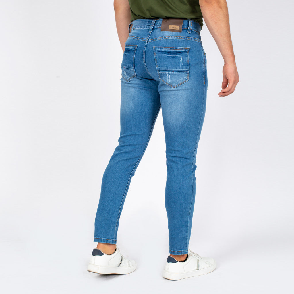 Pantalón Capitan Jeans Denim Stretch Hombre