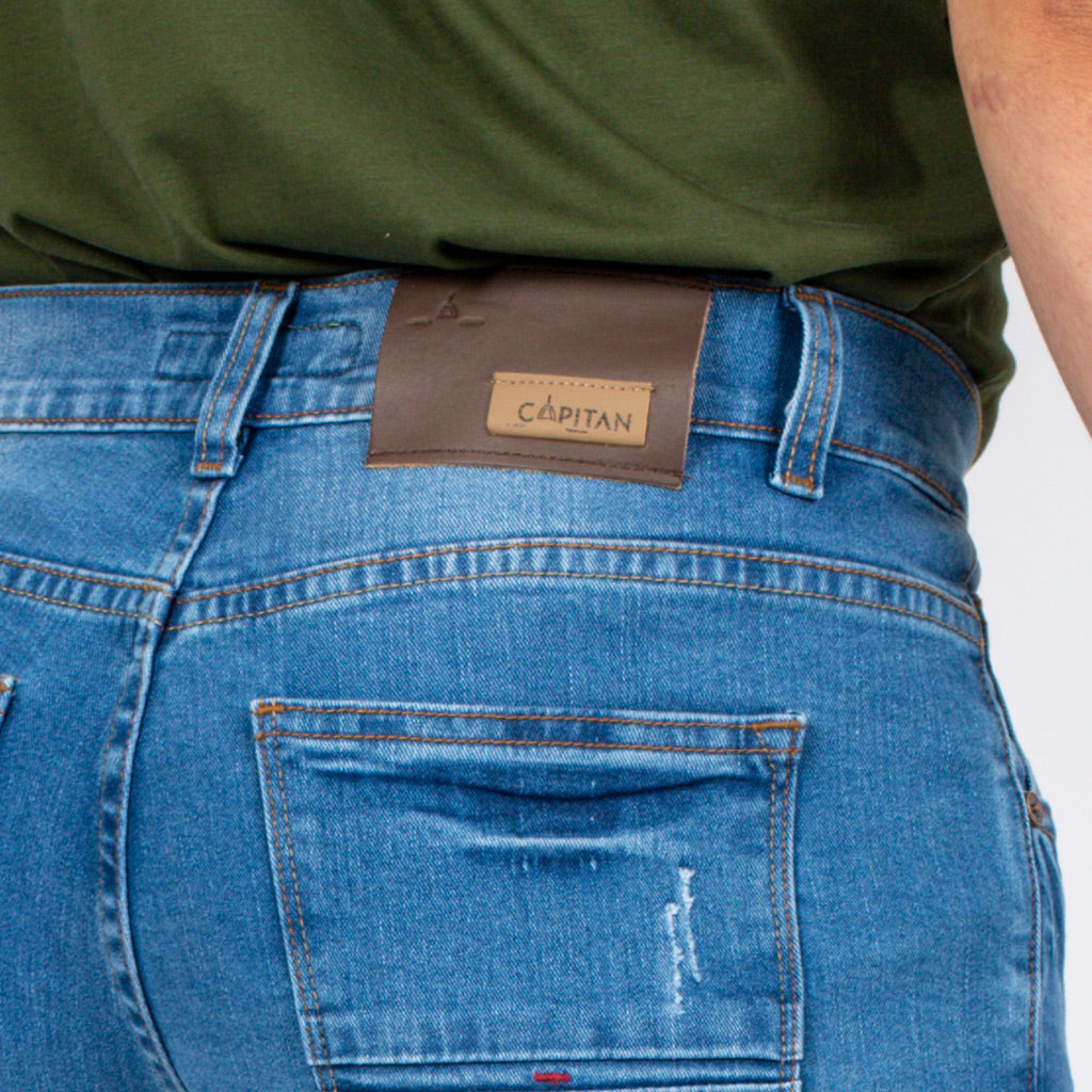 Pantalón Capitan Jeans Denim Stretch Hombre