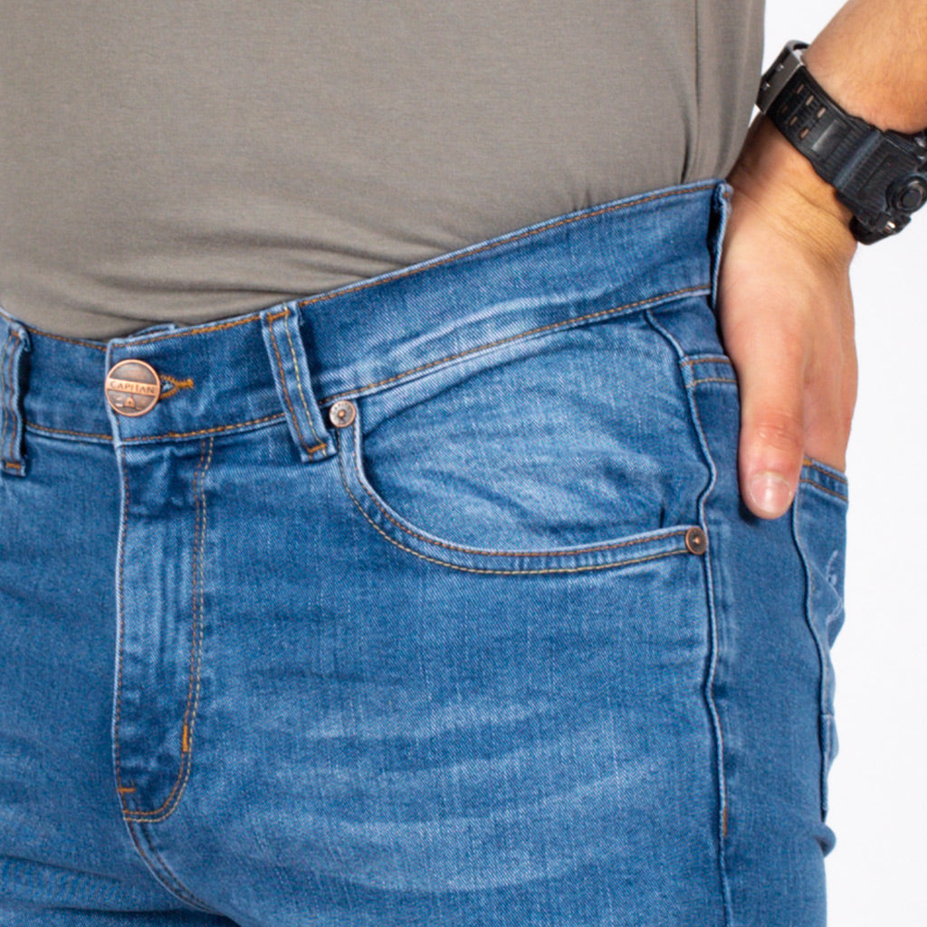 Pantalón Capitan Jeans Denim Stretch Hombre