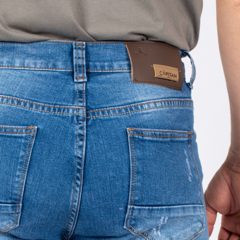 Pantalón Capitan Jeans Denim Stretch Hombre