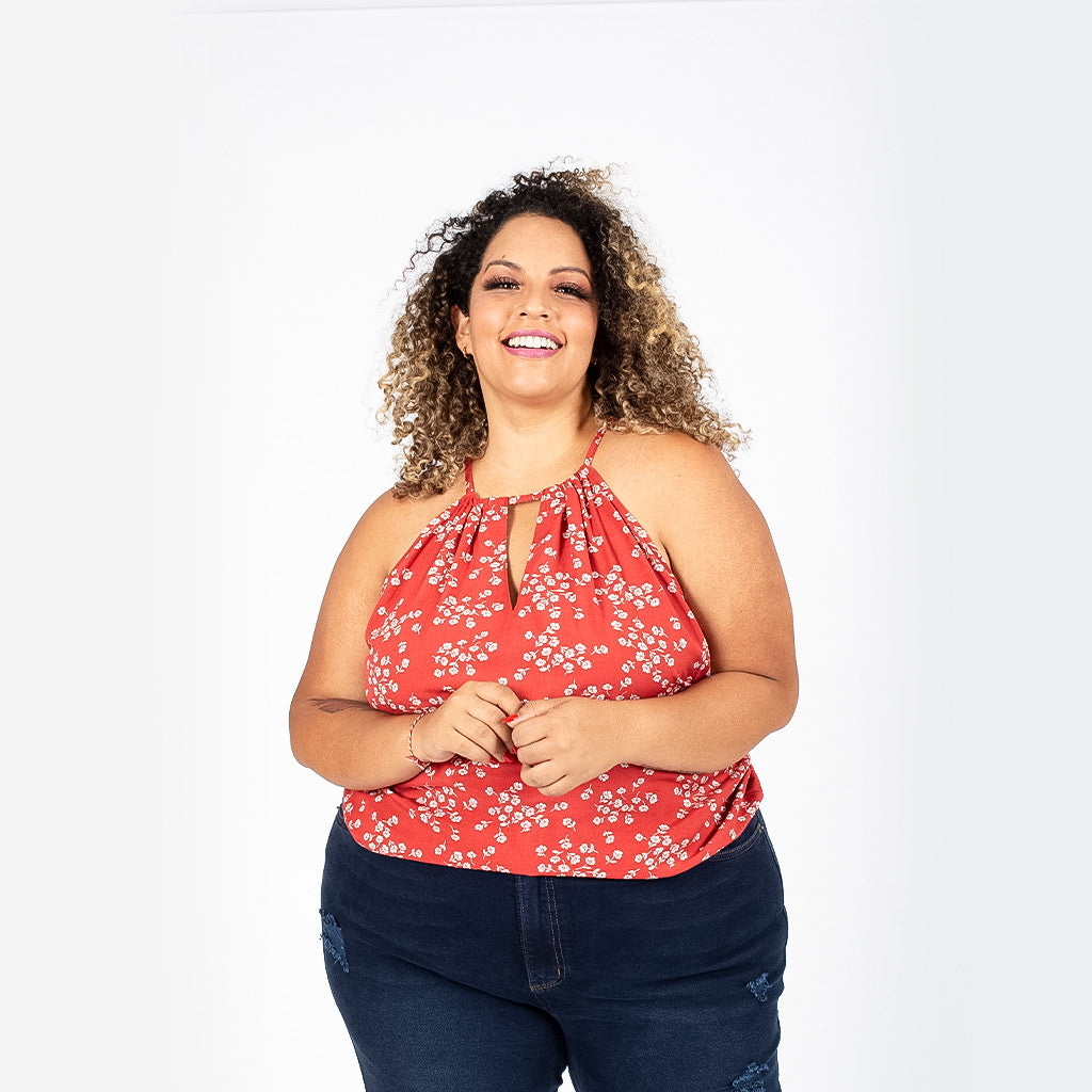 Blusa Magnolia Challis Mujer