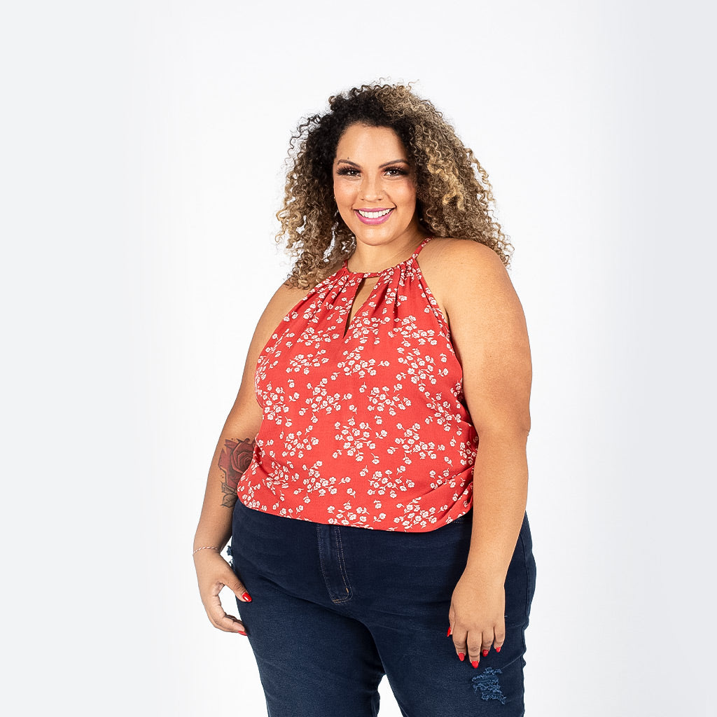 Blusa Magnolia Challis Mujer