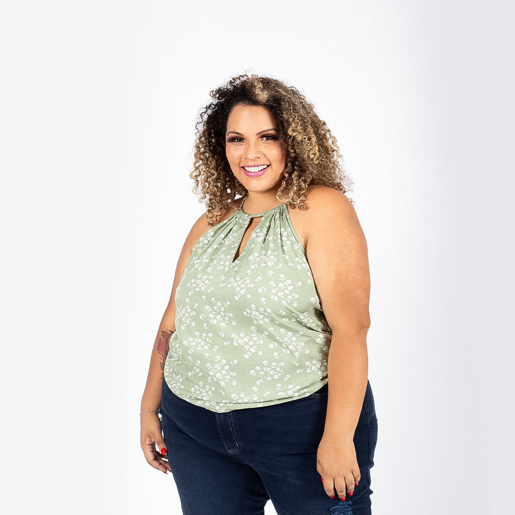 Blusa Magnolia Challis Mujer