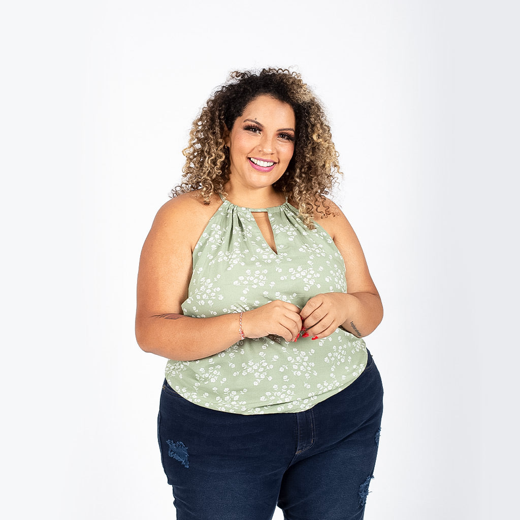 Blusa Magnolia Challis Mujer