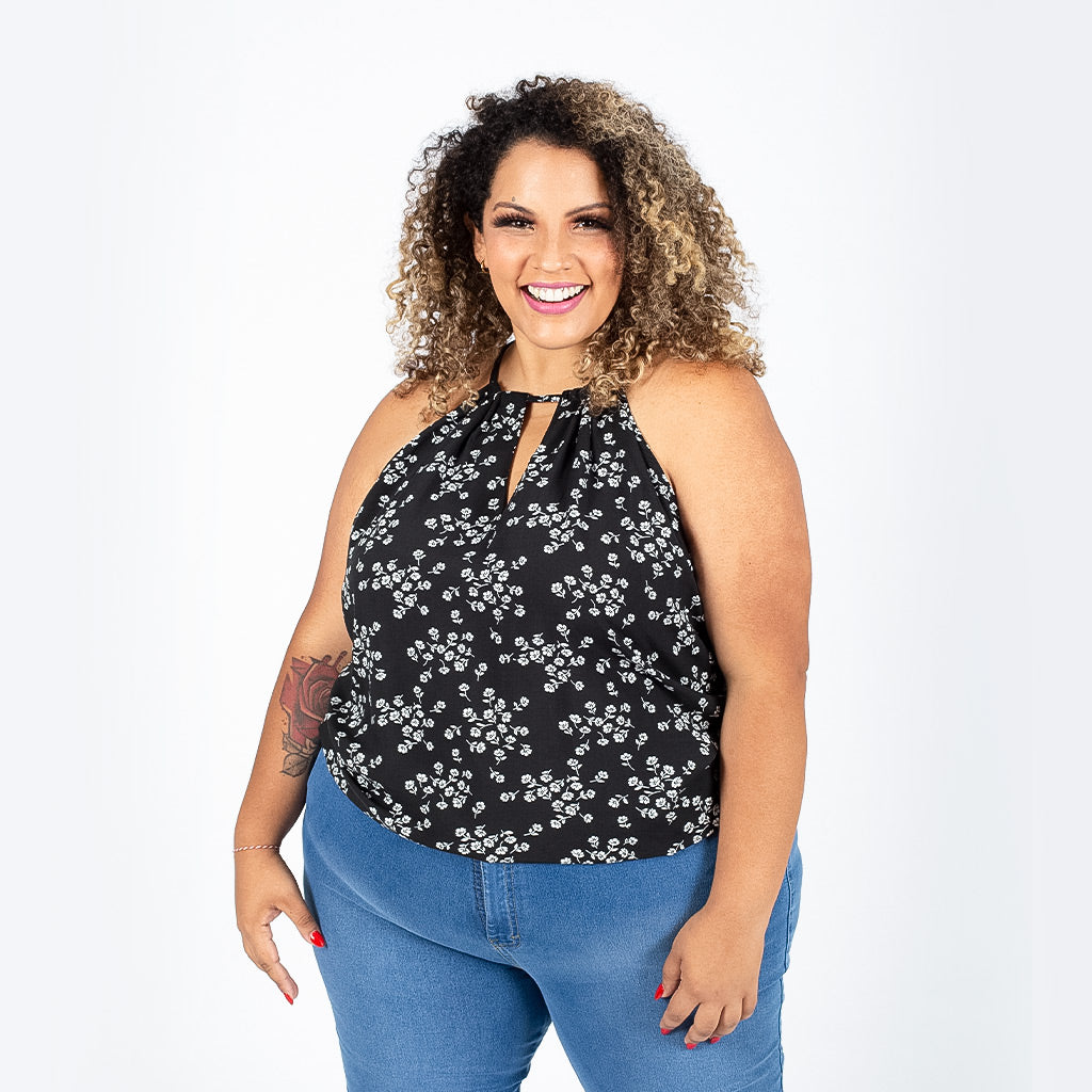 Blusa Magnolia Challis Mujer