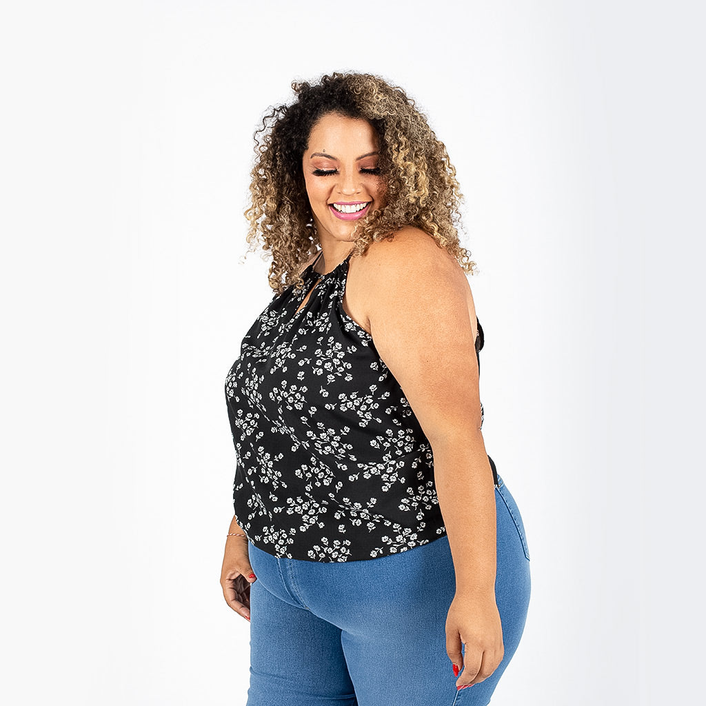 Blusa Magnolia Challis Mujer