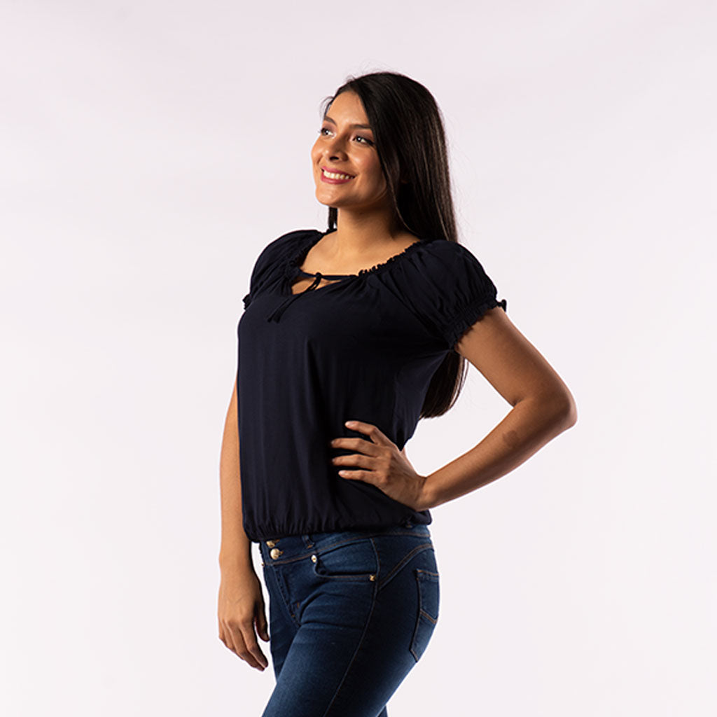 Blusa Ethiopia Manga Corta Mujer