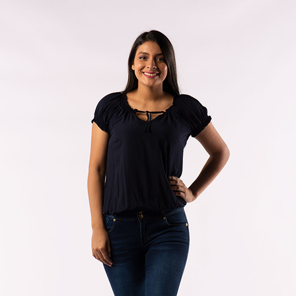 Blusa Ethiopia Manga Corta Mujer