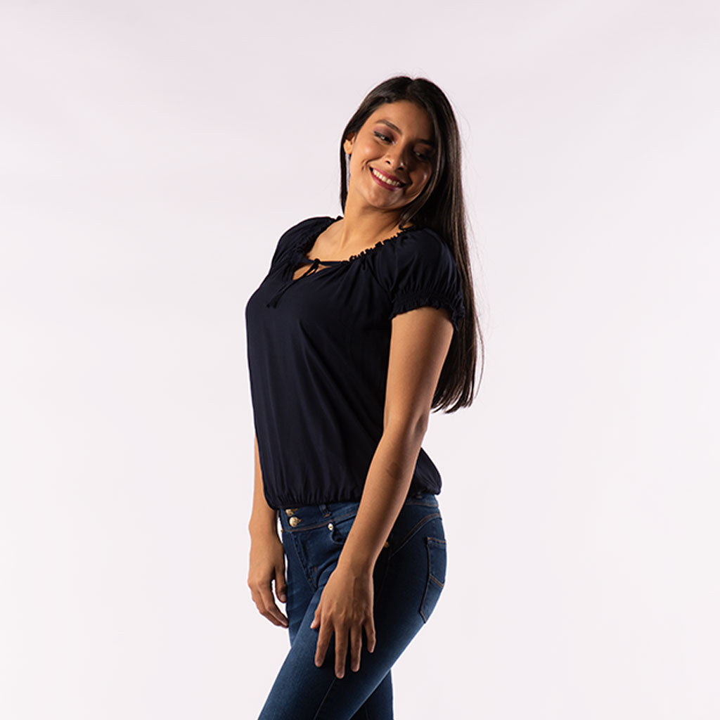 Blusa Ethiopia Manga Corta Mujer