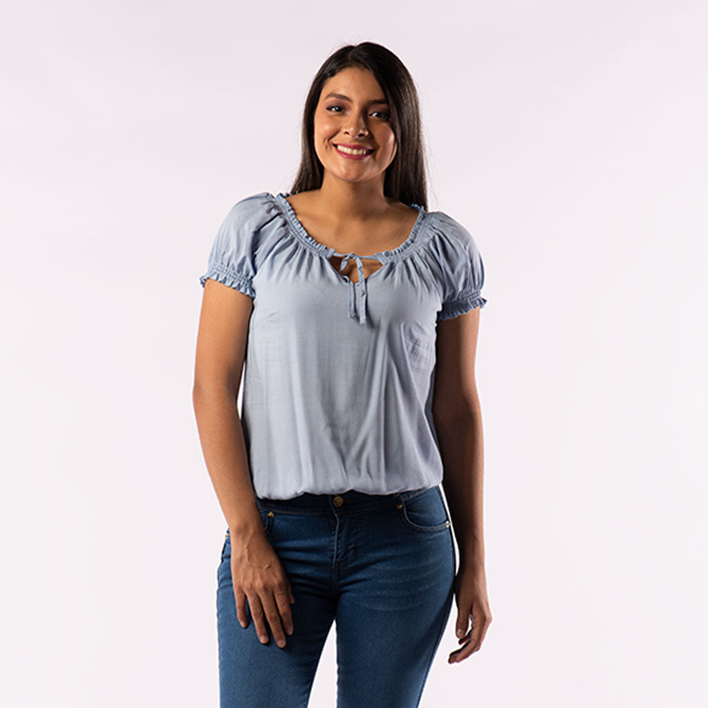 Blusa Ethiopia Manga Corta Mujer