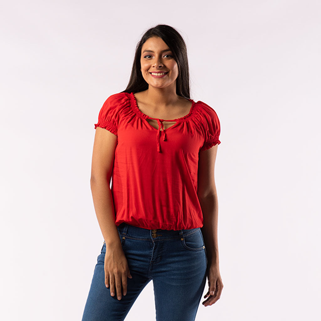 Blusa Ethiopia Manga Corta Mujer