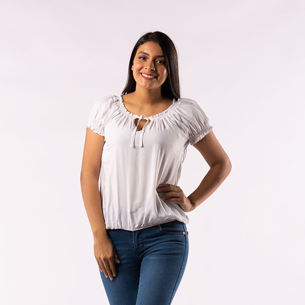 Blusa Ethiopia Manga Corta Mujer