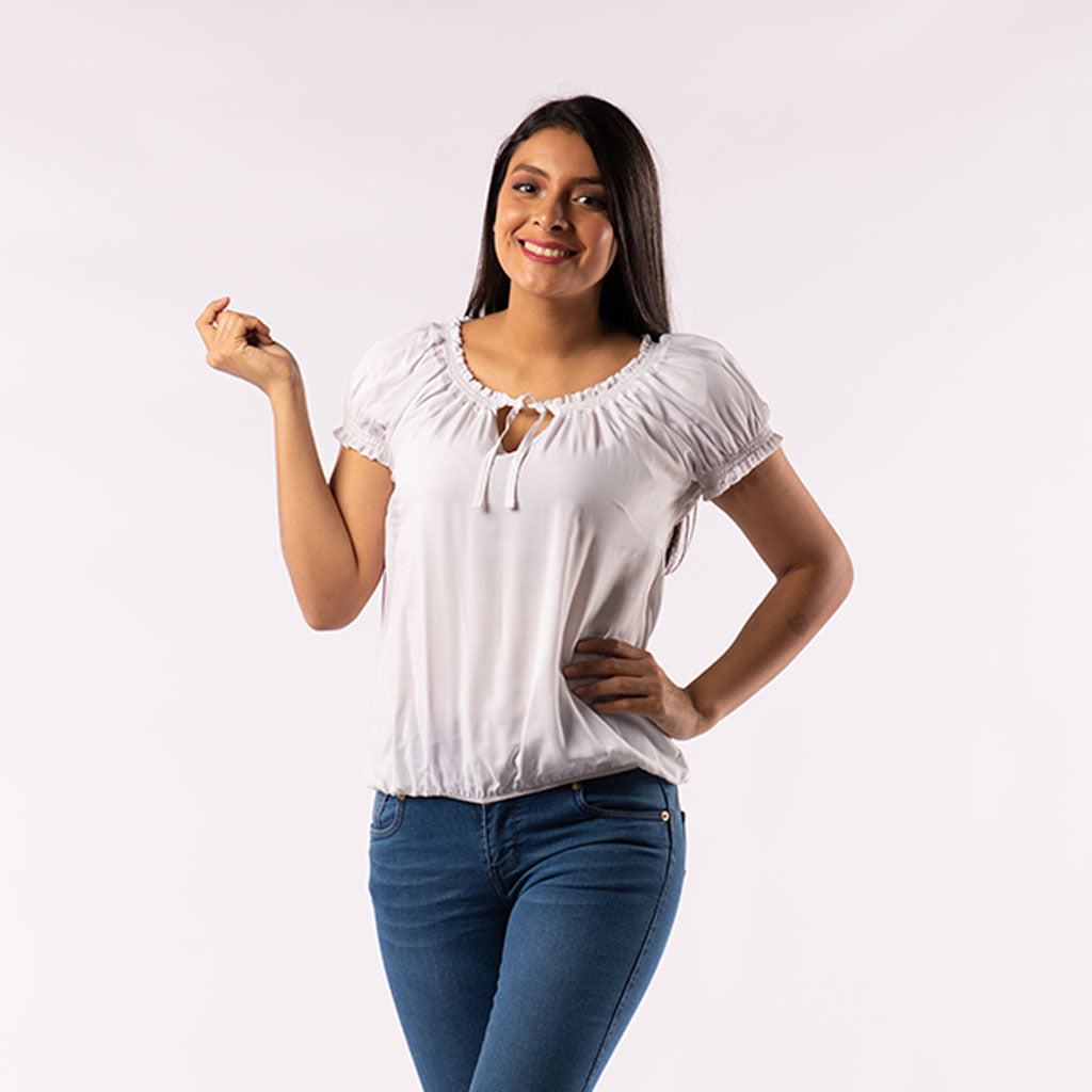 Blusa Ethiopia Manga Corta Mujer