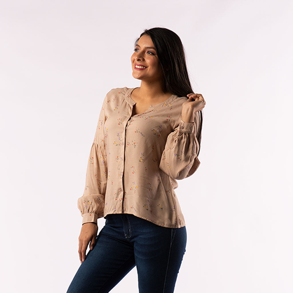 Blusa Ethiopia Manga Larga Mujer