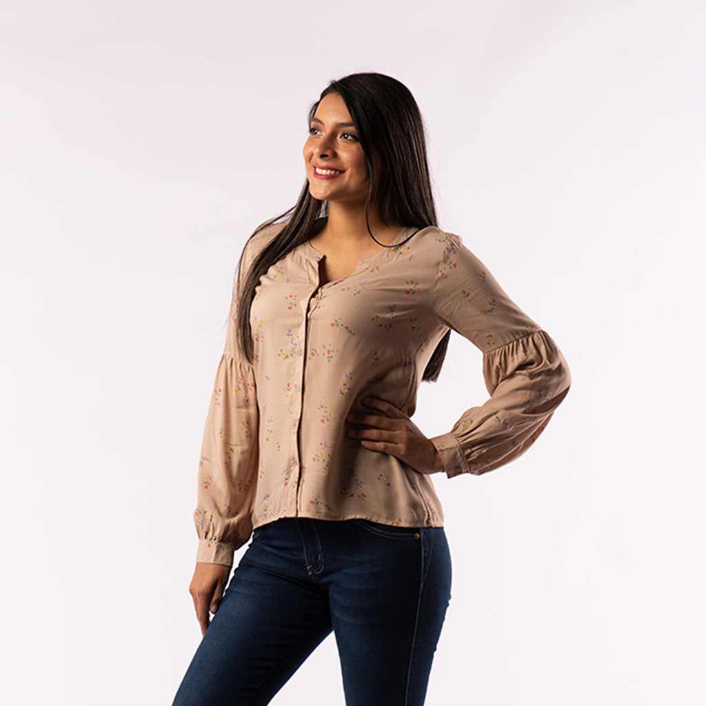 Blusa Ethiopia Manga Larga Mujer