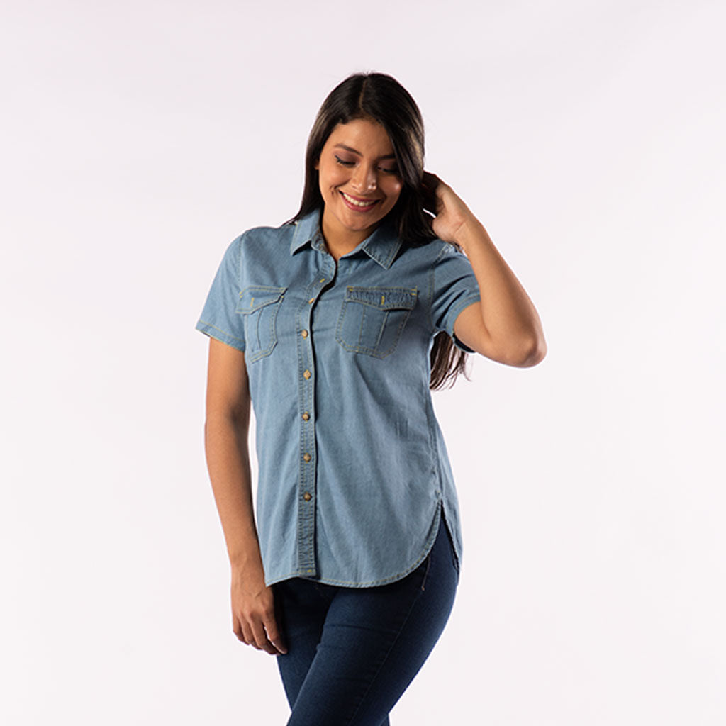Blusa Ethiopia Denim Mujer