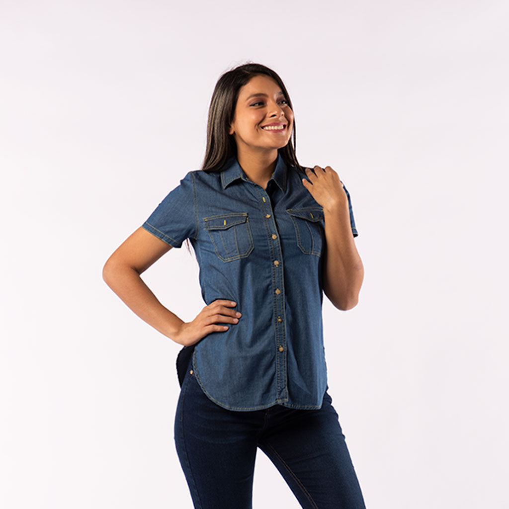 Blusa Ethiopia Denim Mujer