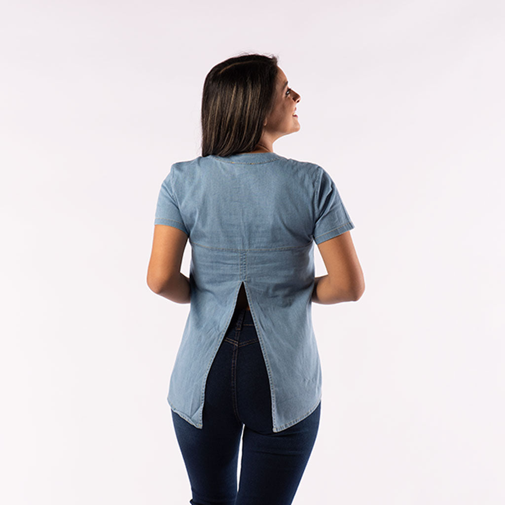 Blusa Ethiopia Manga Corta Mujer