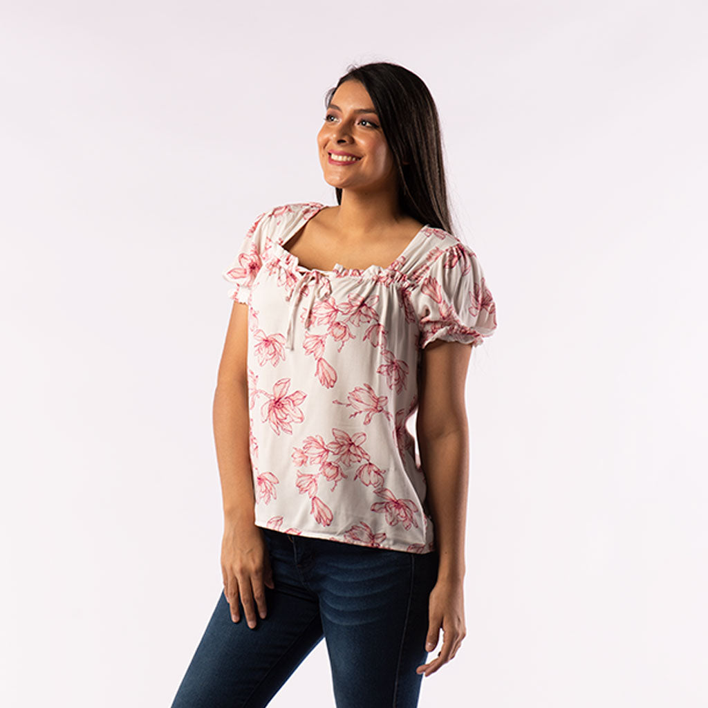 Blusa Ethiopia Manga Corta Mujer