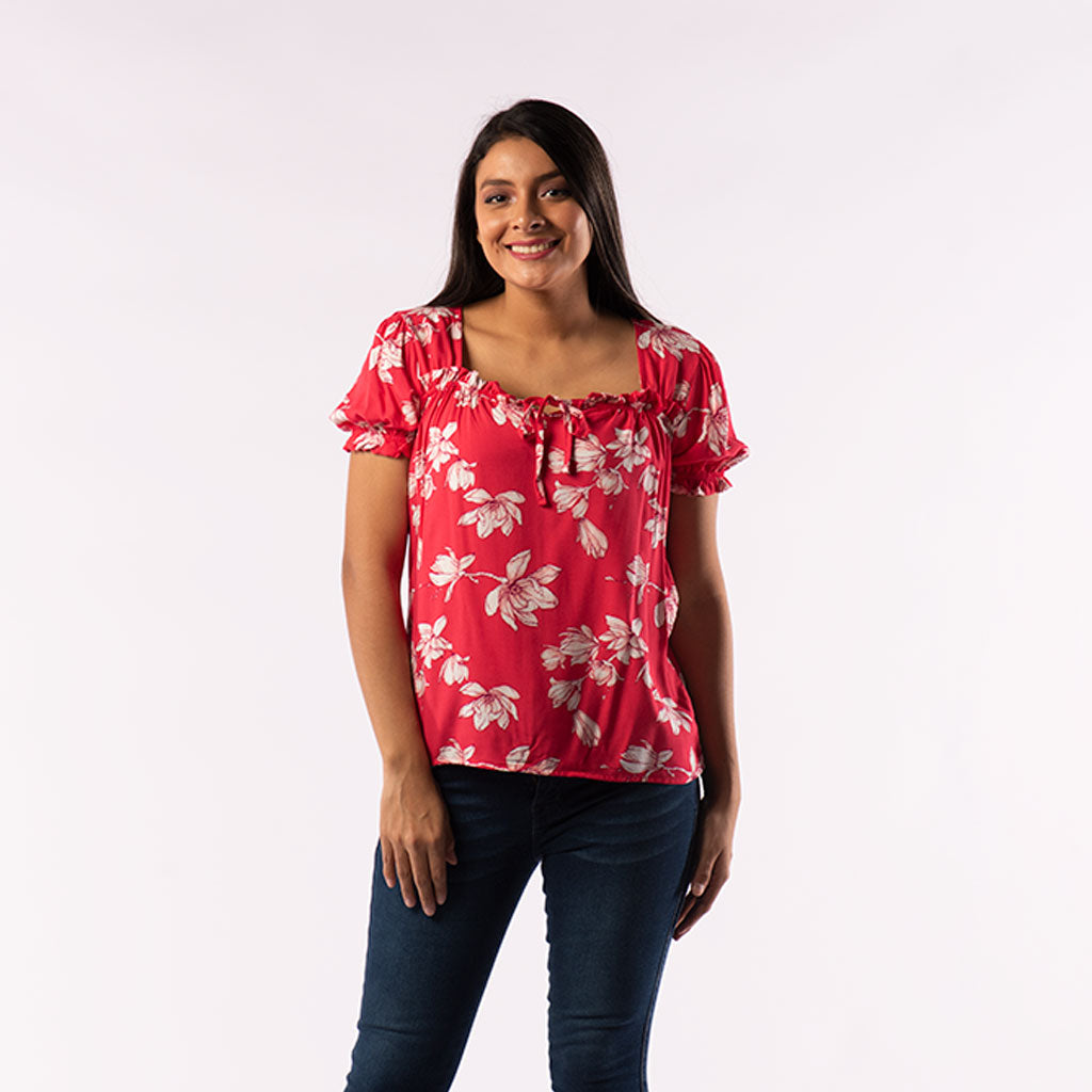 Blusa Ethiopia Manga Corta Mujer