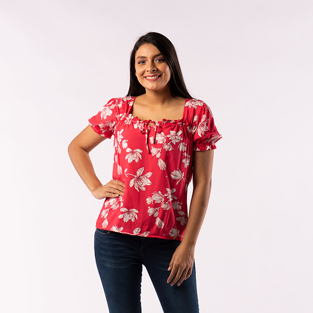 Blusa Ethiopia Manga Corta Mujer
