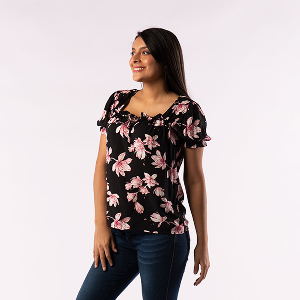 Blusa Ethiopia Manga Corta Mujer