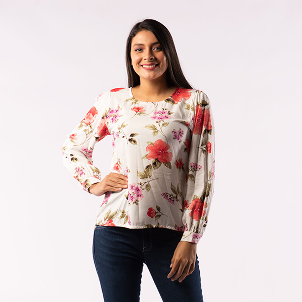 Blusa Ethiopia Manga Larga Mujer