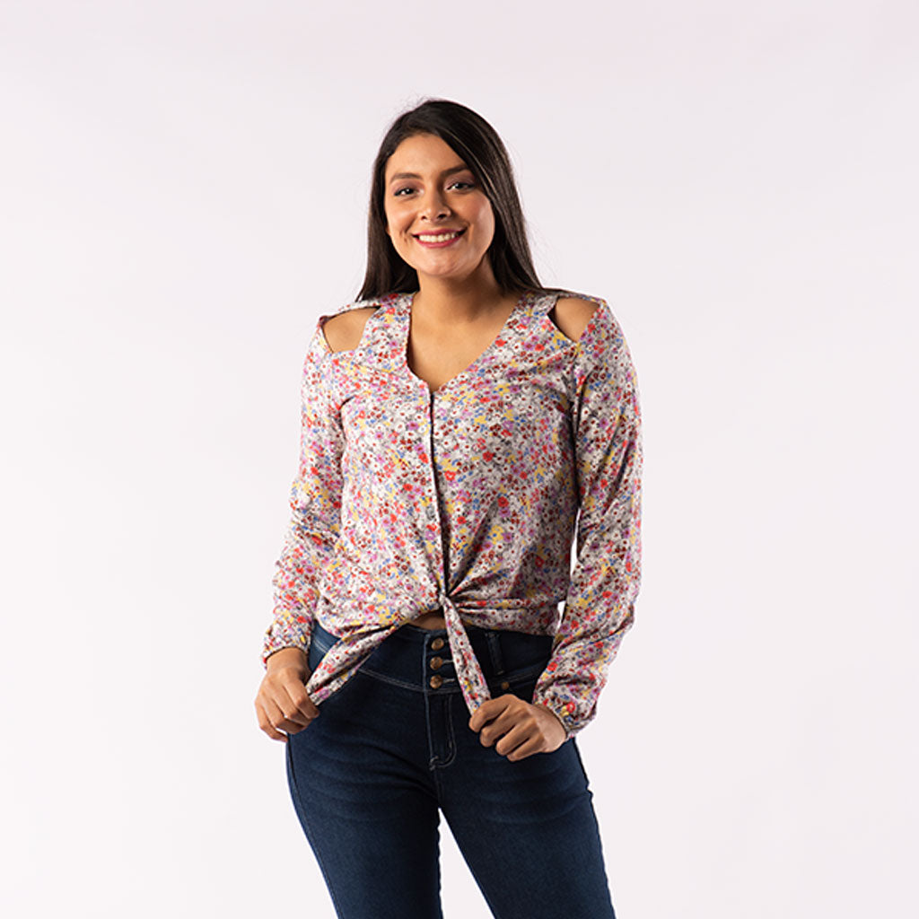 Blusa Ethiopia Manga Larga Mujer