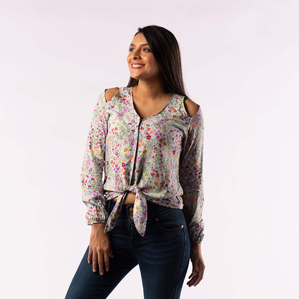Blusa Ethiopia Manga Larga Mujer