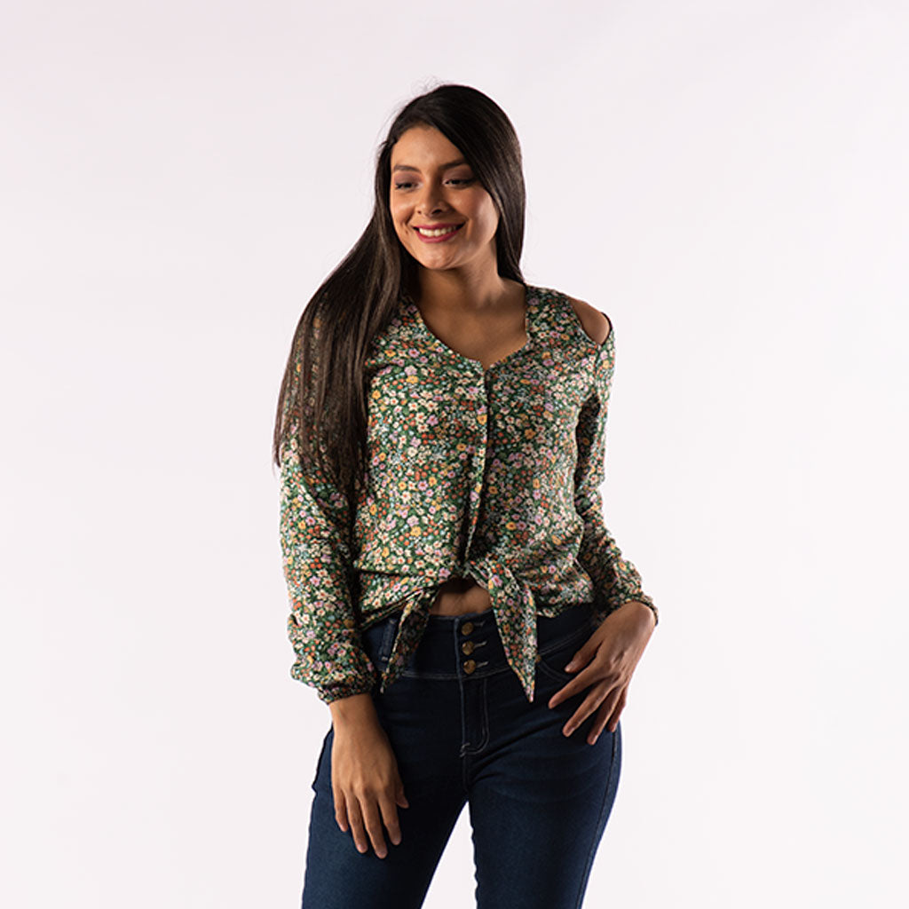 Blusa Ethiopia Manga Larga Mujer