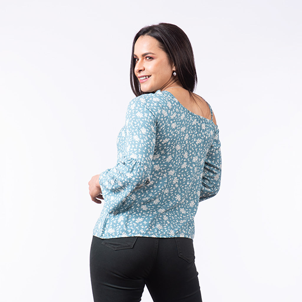 Blusa Ethiopia Rayon Manga Larga Mujer