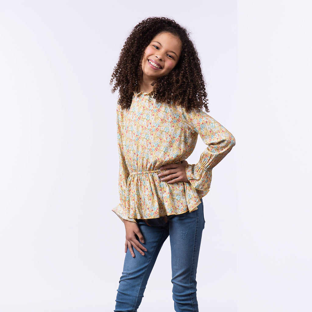 Blusa Essie Manga Larga Niña