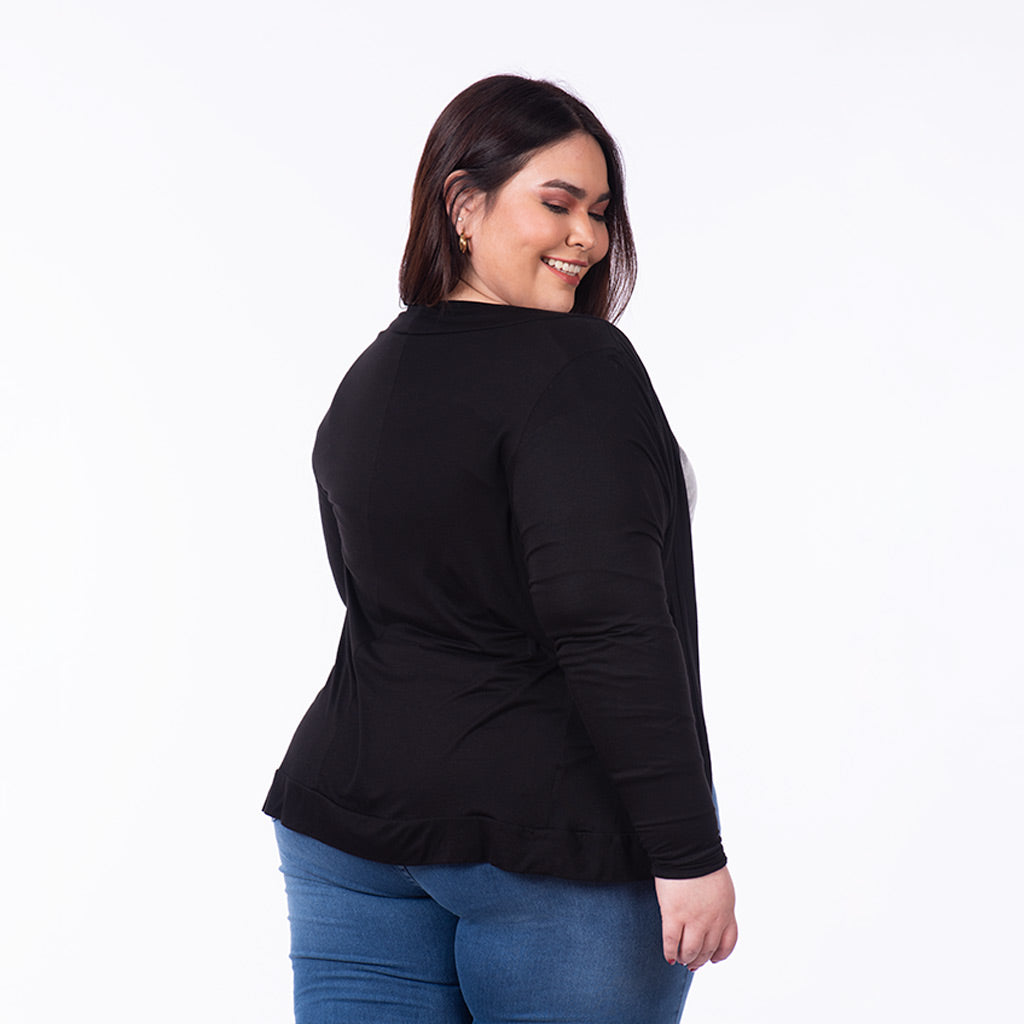 Capa Magnolia Manga Larga Mujer - 2x S/35.00